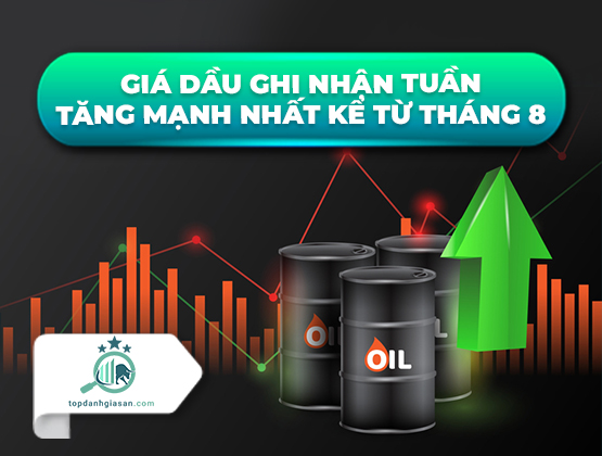 Giá dầu ghi nhận tuần tăng mạnh nhất kể từ tháng 8