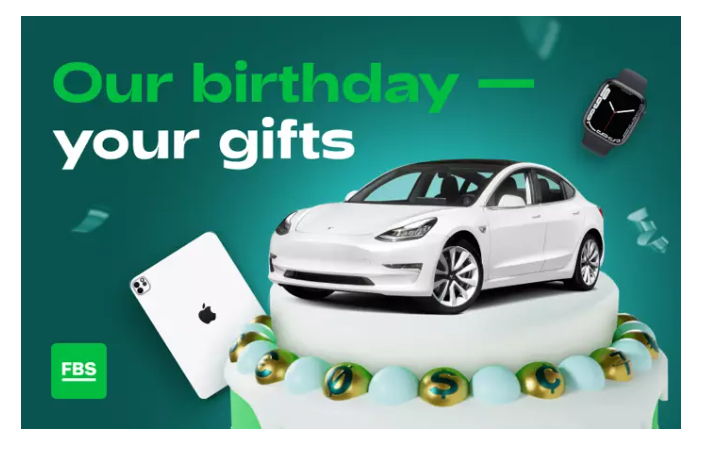 Tham gia FBS Birthday Party để có cơ hội giành được Tesla Model 3 và nhiều giải thưởng khác