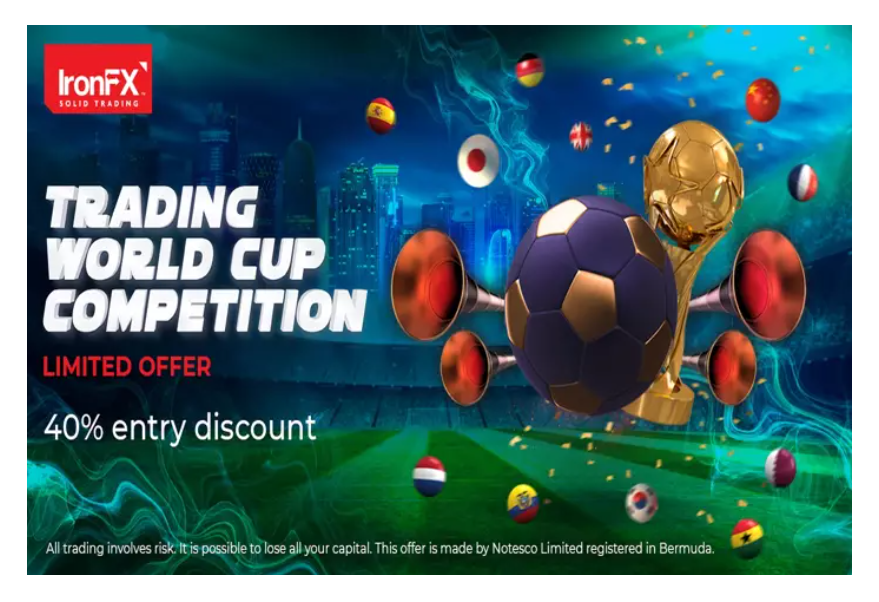 IronFX tổ chức cuộc thi Trading World Cup nhằm tôn vinh FIFA World Cup